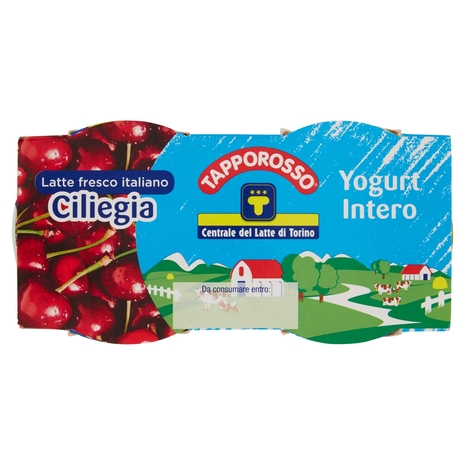 Yogurt Goloso Intero Ciliegia, 2x125 g